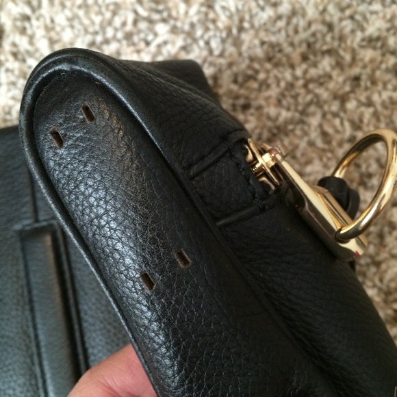 Elizabeth & James black leather clutch - Picture 6 of 6